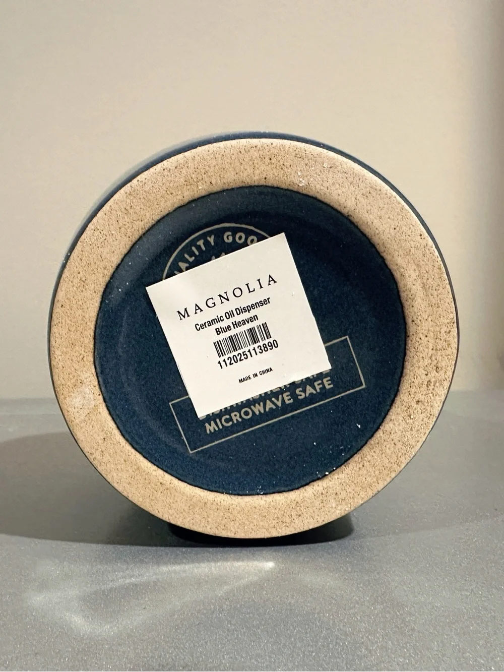 Magnolia Ceramic Oil Dispenser - Blue Heaven